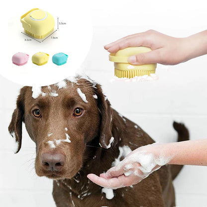 מברשת האמבטיה MassageClean™ – מקלחת רגועה, פינוק לכלב, וחיסכון בשמפו בכל לחיצה